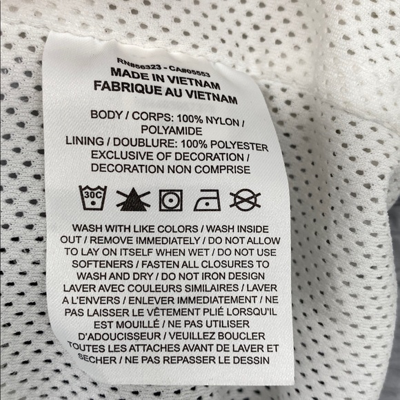 Nike Men's Swoosh White and Gray Windbreaker Size Medium - Picture 9 of 11